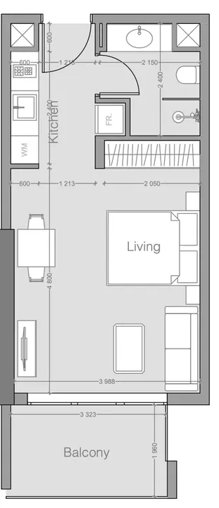 Studio floor plan