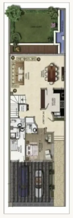 4 BR floor plan