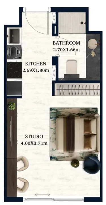 Studio floor plan