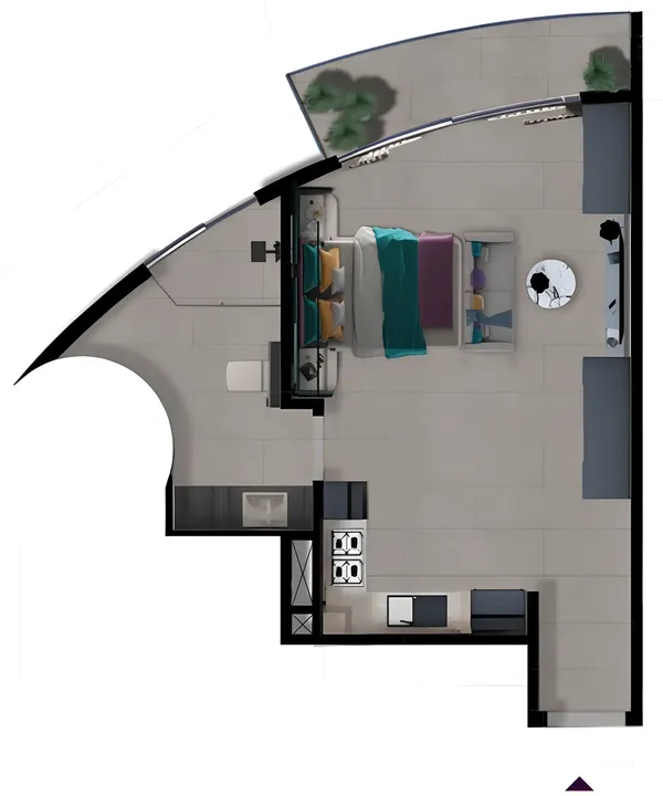 Studio floor plan