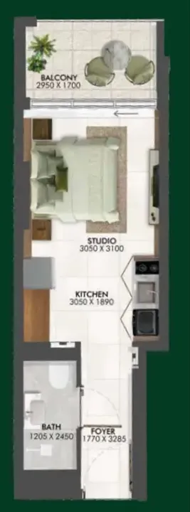 Studio floor plan
