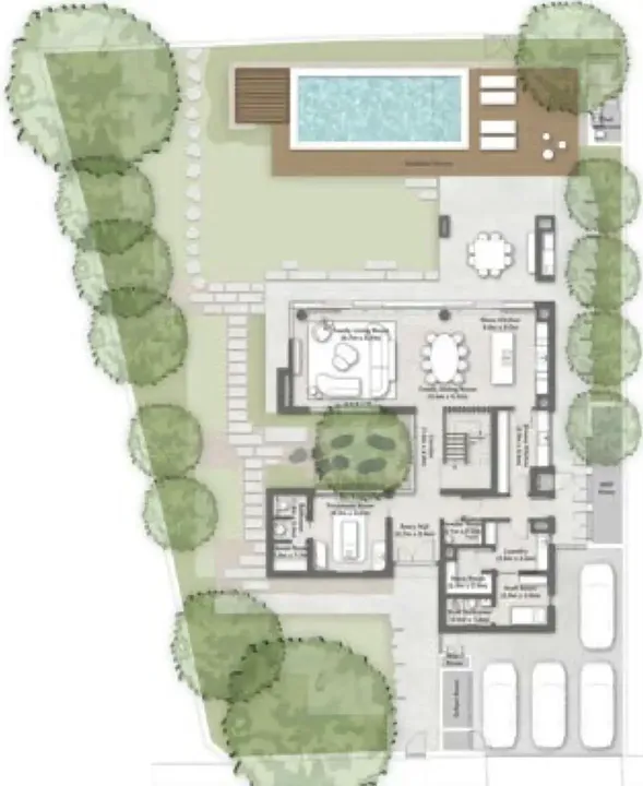 4 BR floor plan