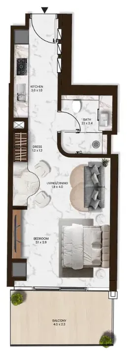 Studio floor plan