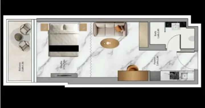 Studio floor plan