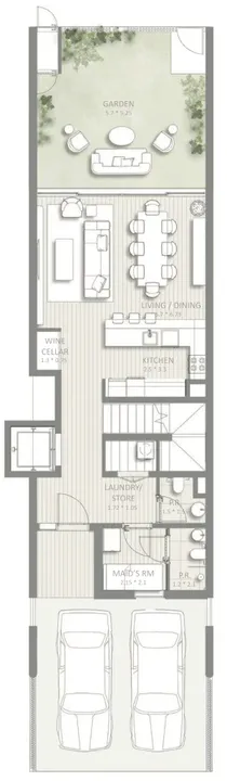 4 BR floor plan