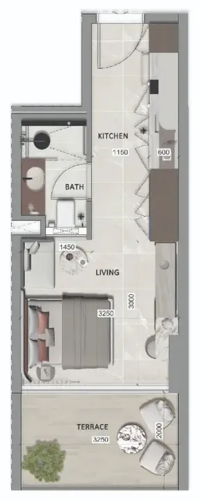 Studio floor plan