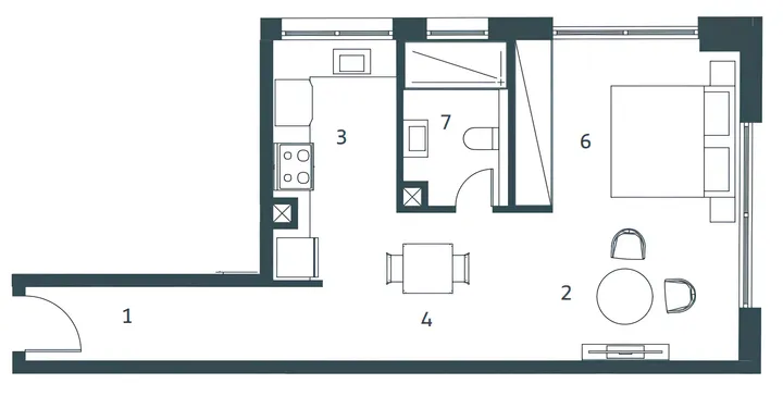 Studio floor plan