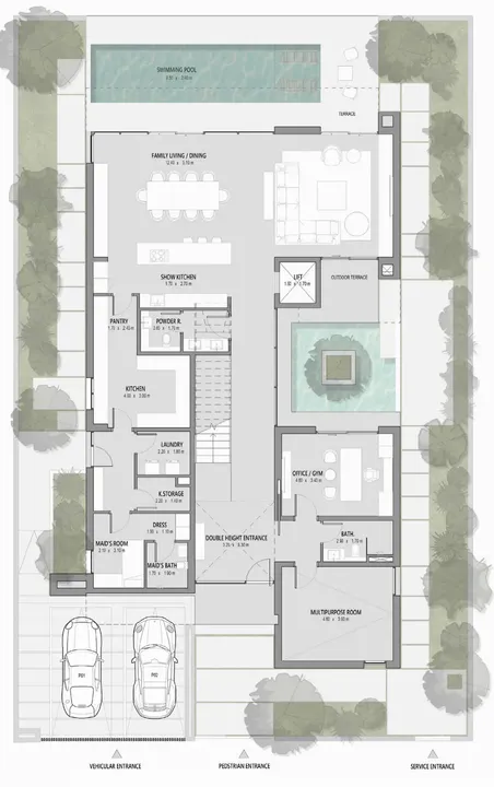 4 BR floor plan