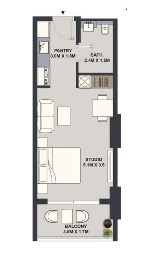 Studio floor plan