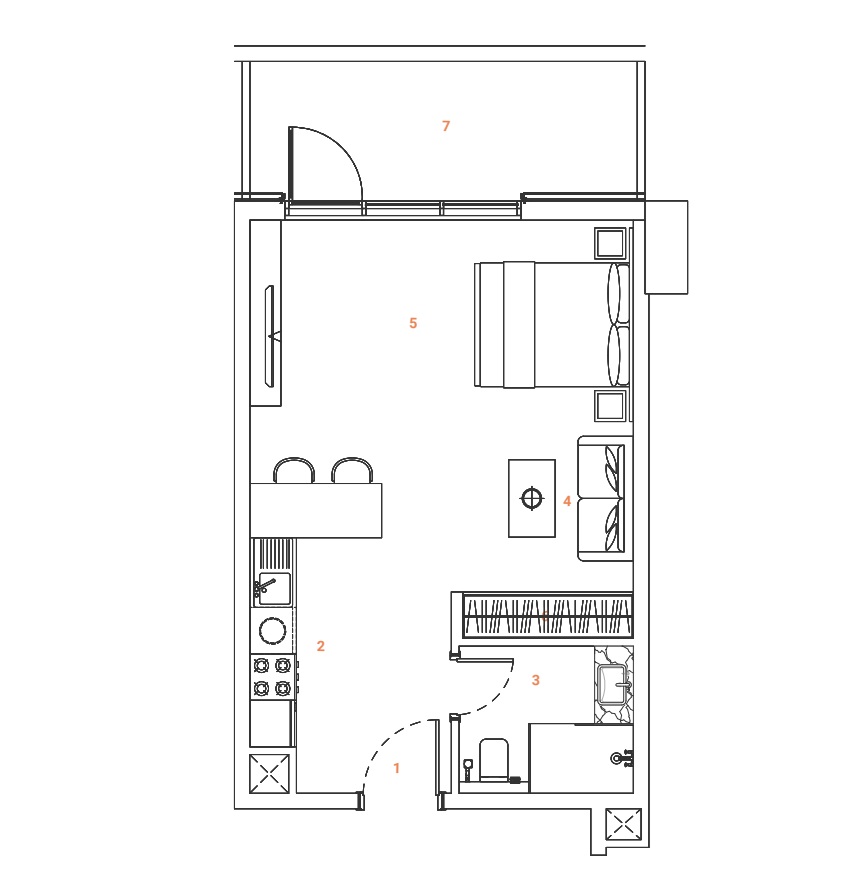 Studio floor plan
