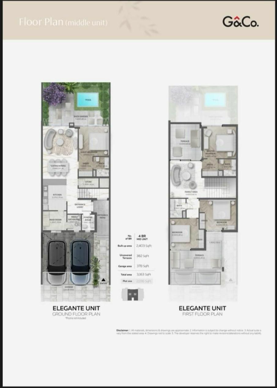4 BR floor plan