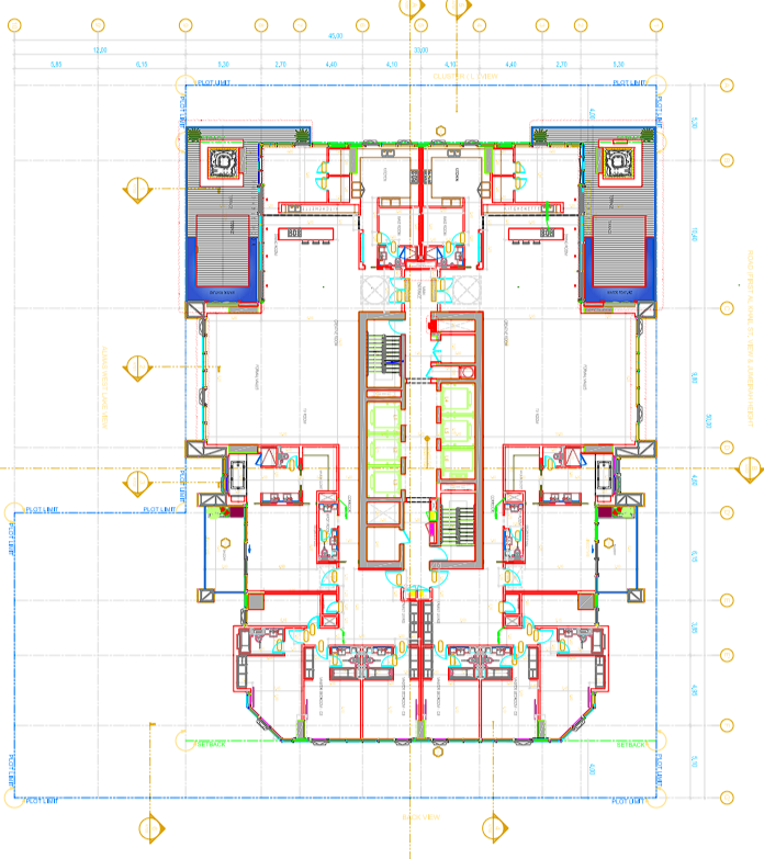 4 BR floor plan