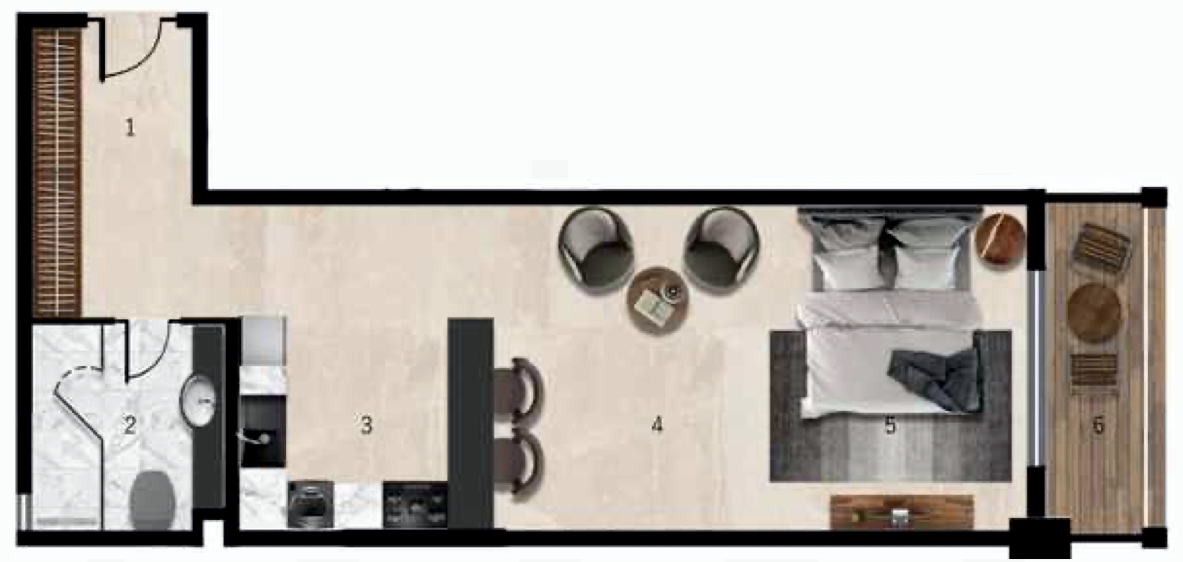 Studio floor plan
