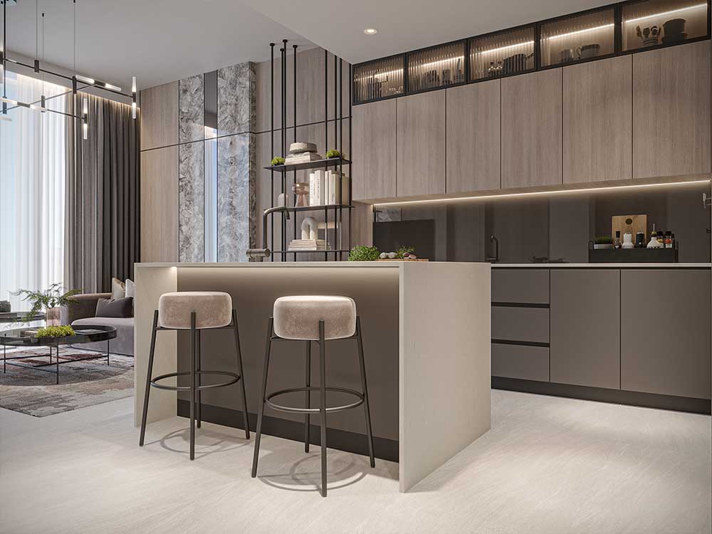 GOLDEN BRIDGE "Serene Gardens"-2 BR 956,1450000AED
