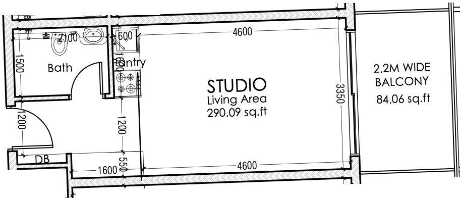 Studio floor plan