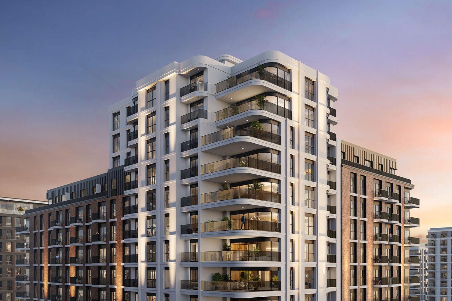 NSHAMA "Berkshire Park"-1 BR 897.82,1169888AED