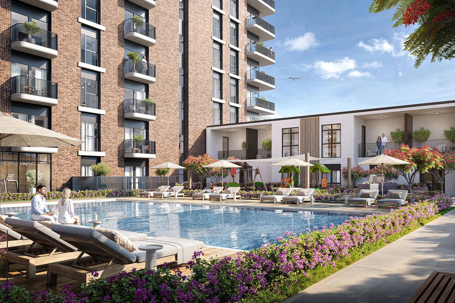 NSHAMA "Berkshire Park"-1 BR 897.82,1169888AED