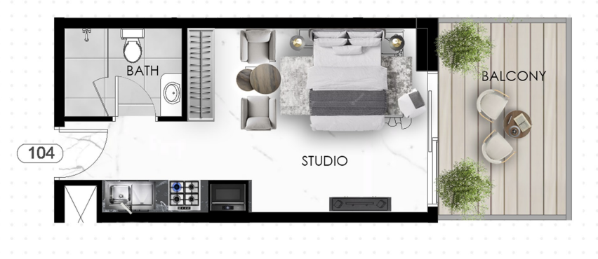 Studio floor plan