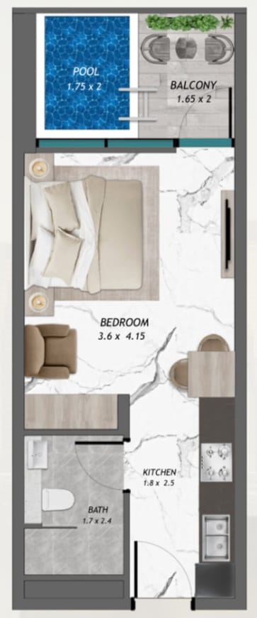 Studio floor plan