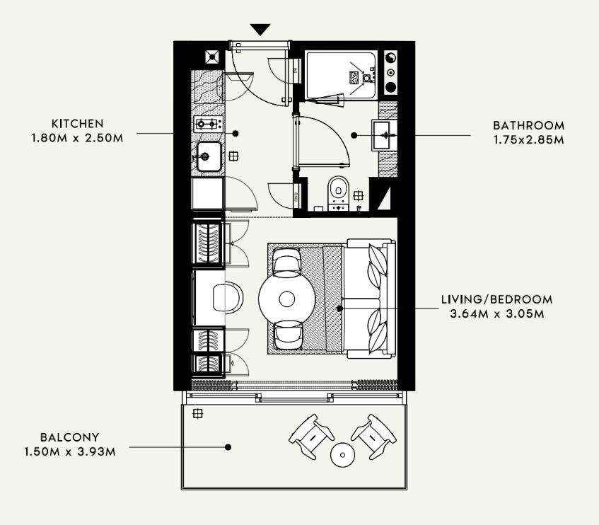 Studio floor plan