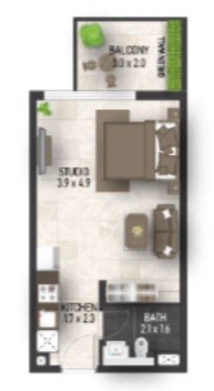 Studio floor plan