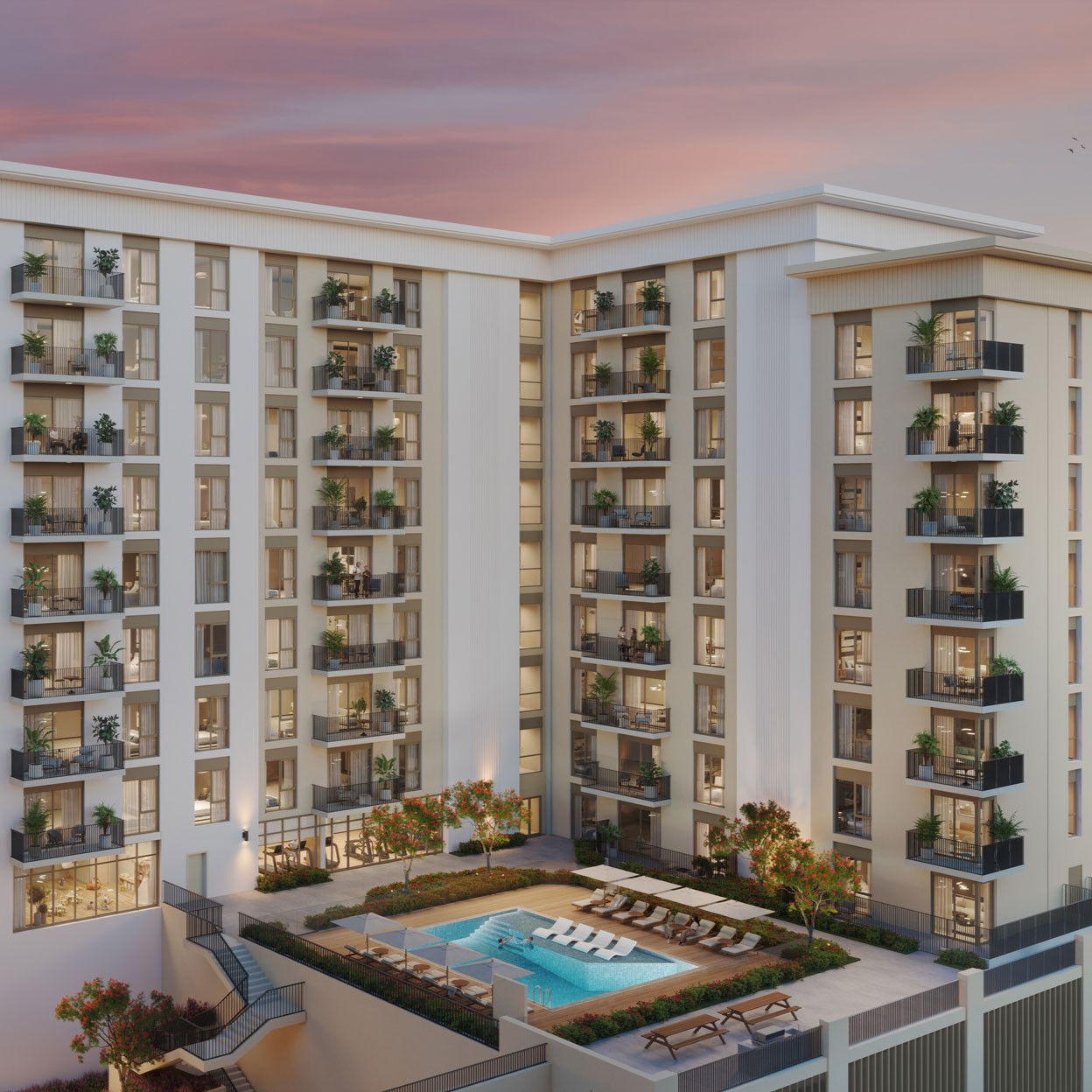 NSHAMA "Augusta"-2 BR 861.87,1380888AED