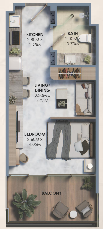 Studio floor plan