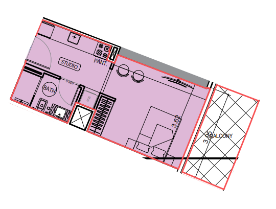 Studio floor plan