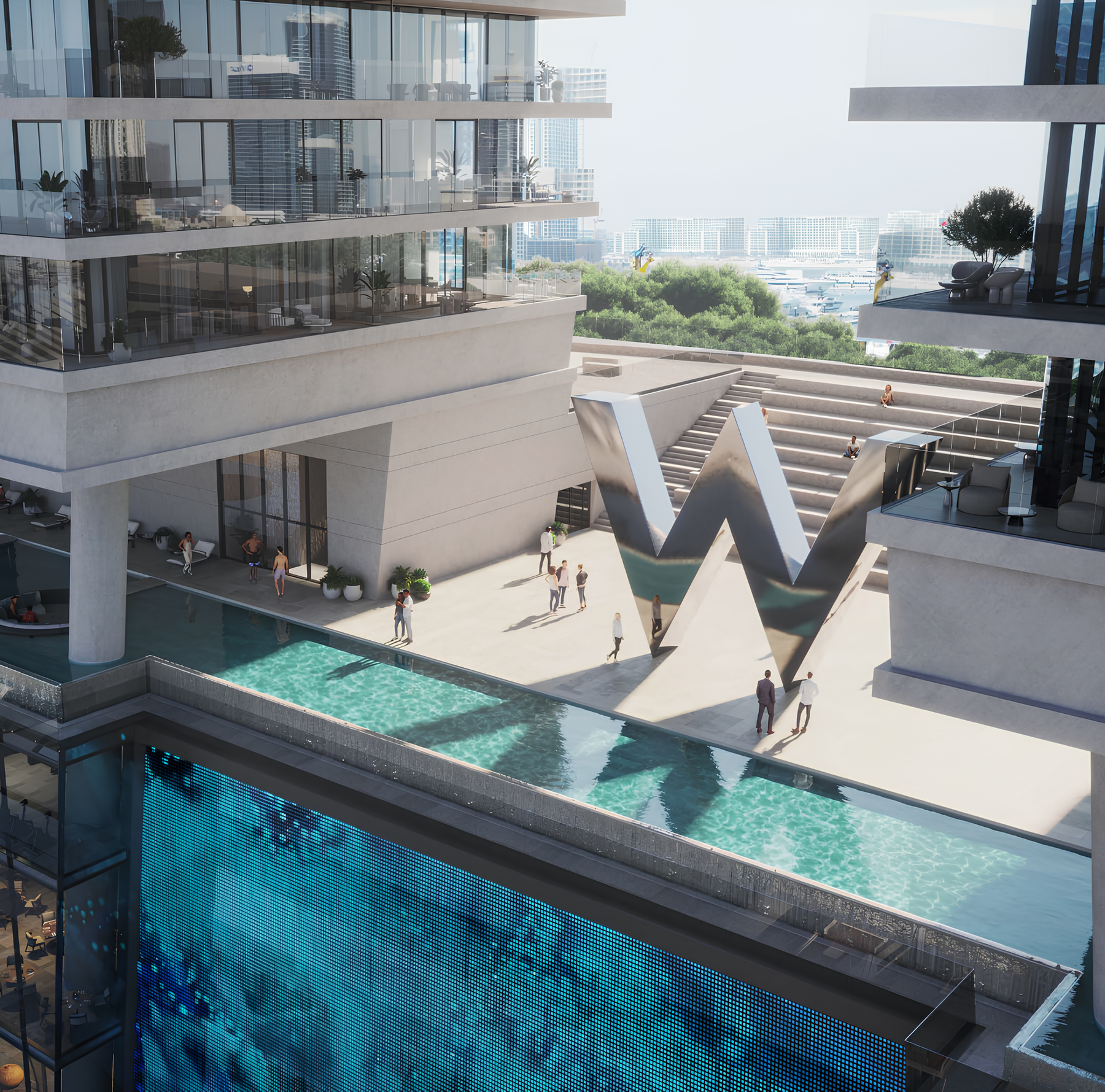 ARADA PROPERTIES "W Residences at Dubai Harbour Tower 2"-3 BR 3102,13460000AED