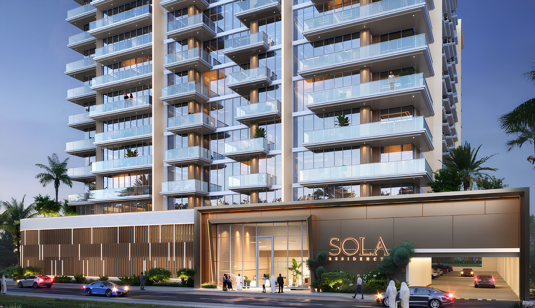 OCTA PROPERTIES "Sola Residences"-2 BR 999.2,1406000AED