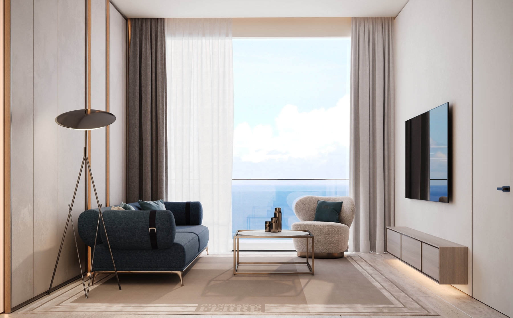 MIRA DEVELOPMENTS "Gianfranco Ferre Residences"-1 BR 862,2759000AED