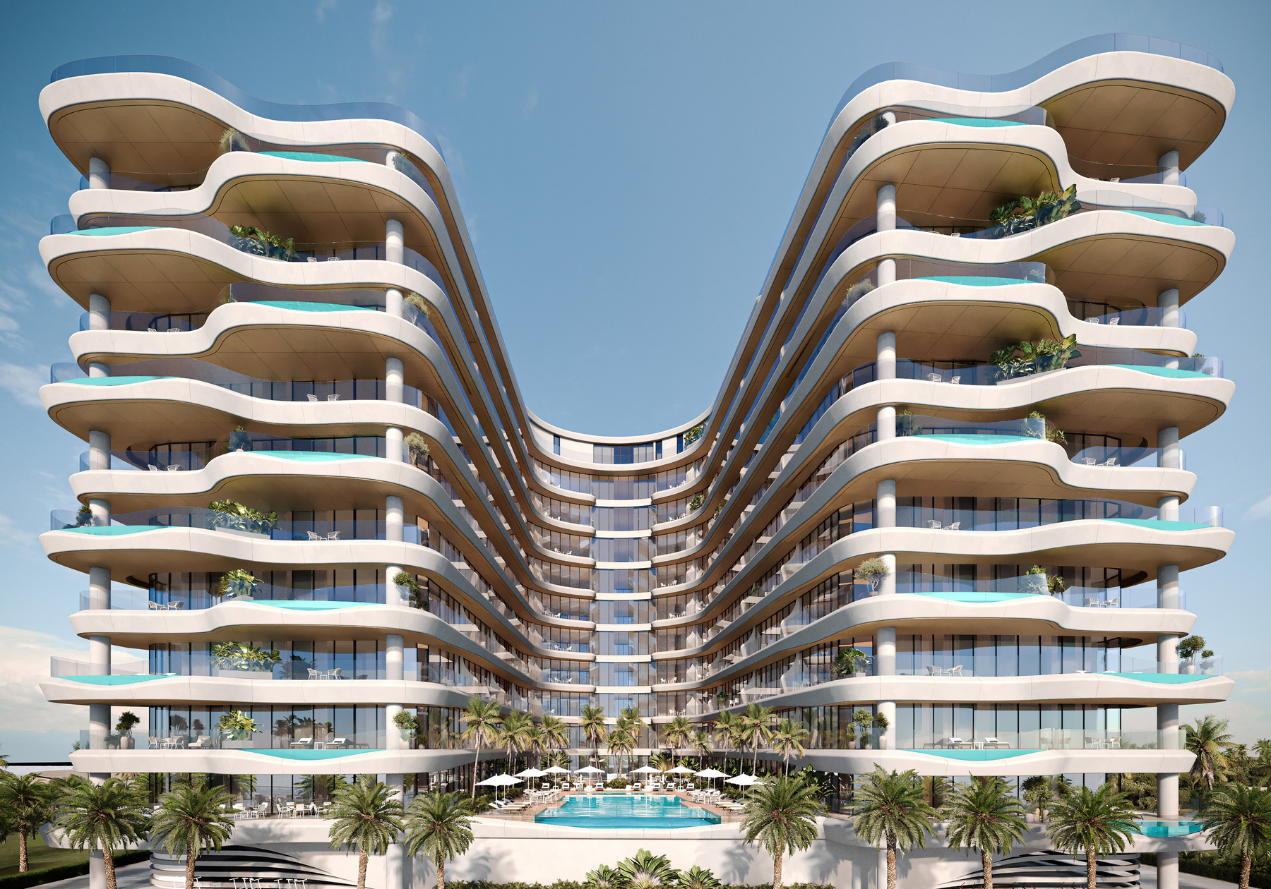 MIRA DEVELOPMENTS "Gianfranco Ferre Residences"-1 BR 1036,3245000AED