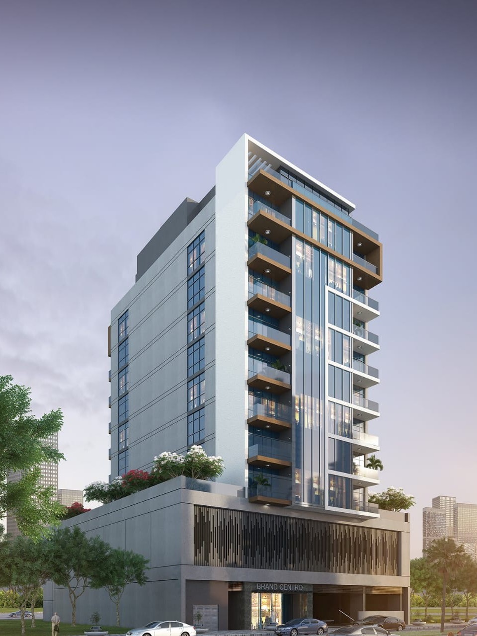 EMS REAL ESTATE DEVELOPMENT "Brand Centro"-2 BR 1096.53,2519342AED