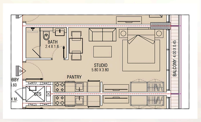 Studio floor plan