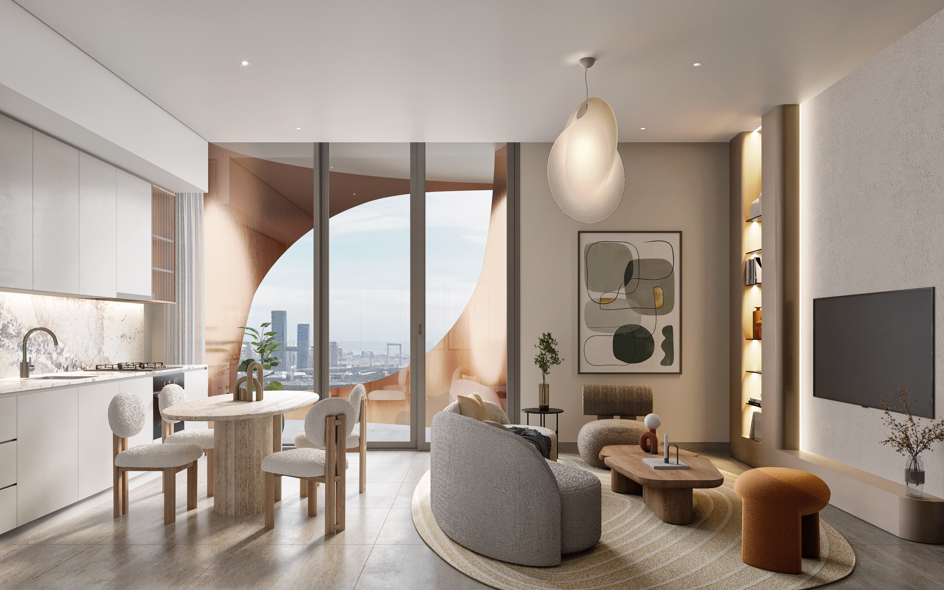 OBG "One Residence"-3 BR 2073.13,8950000AED