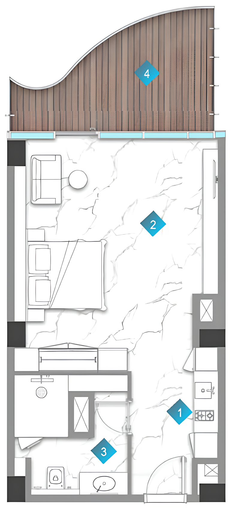 Studio floor plan
