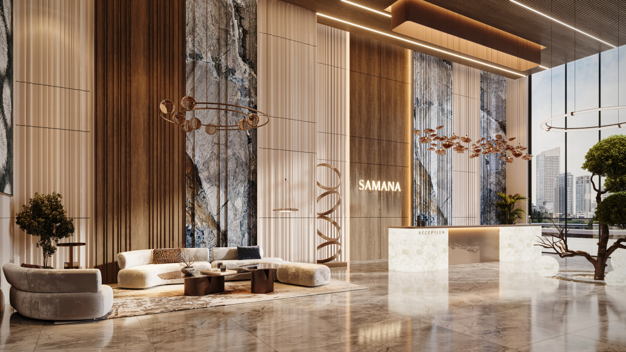 SAMANA "Samana Sky Views"-2 BR 1096,1705556AED