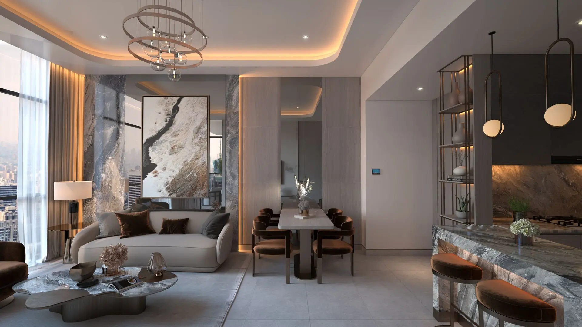 VISION DEVELOPMENTS "Coral by Vision"-2 BR 1210.43,2780000AED