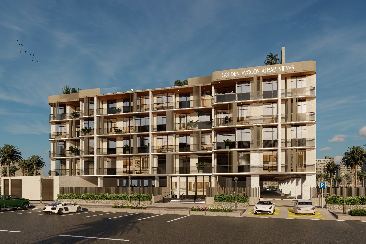 GOLDEN WOODS "Albab Views"-1 BR 639.59,799488AED