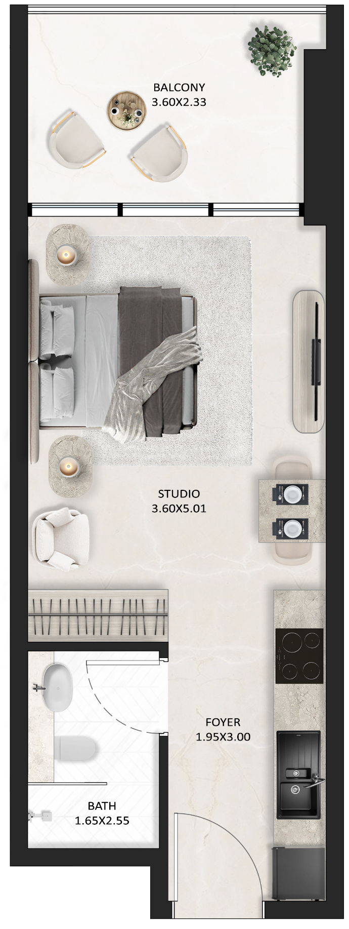 Studio floor plan