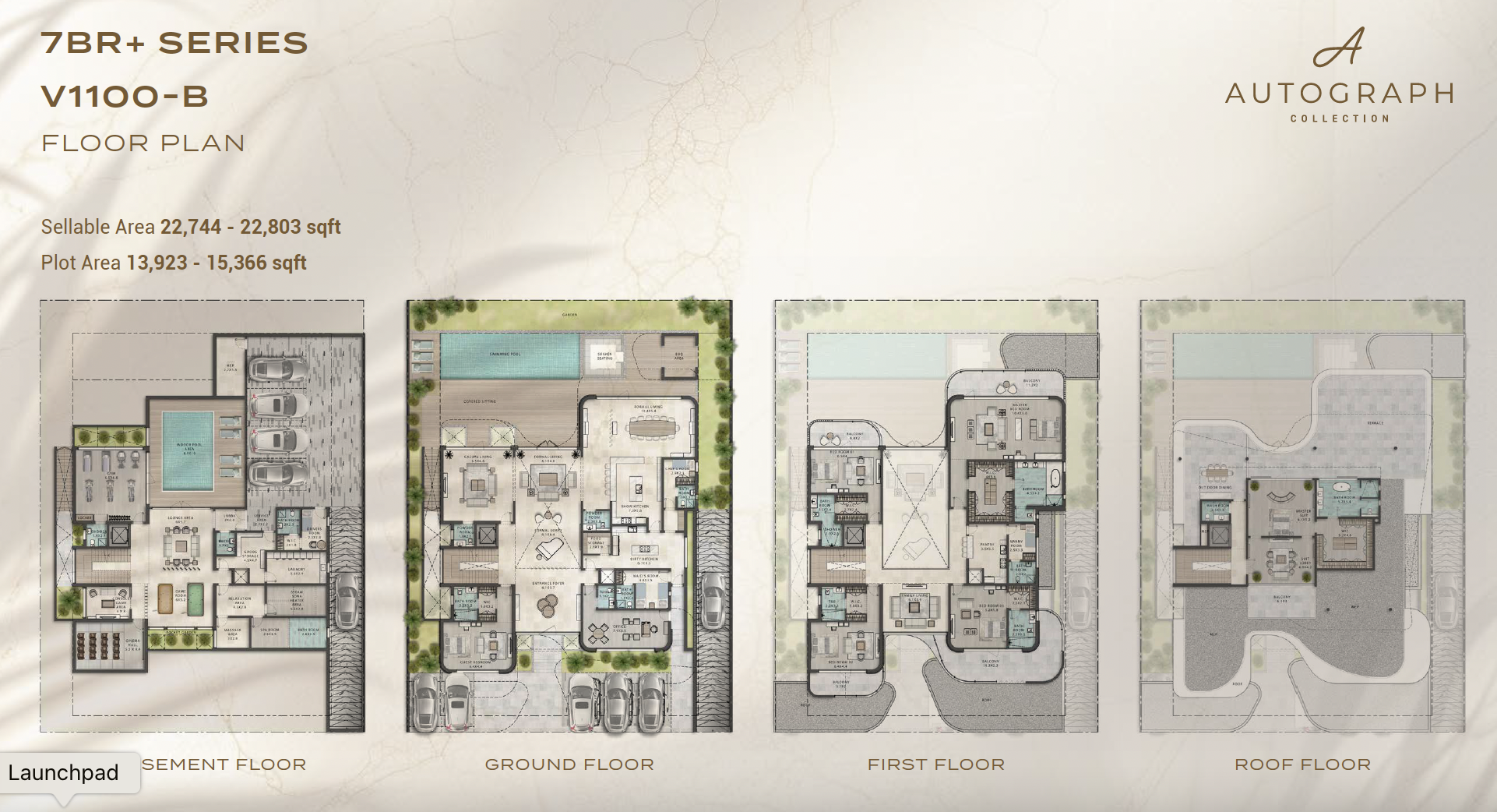 7 BR floor plan
