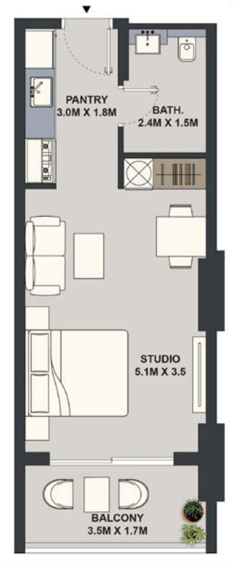 Studio floor plan