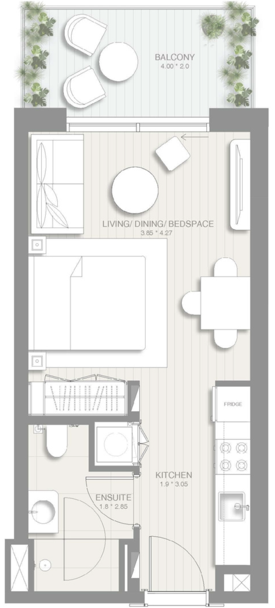 Studio floor plan