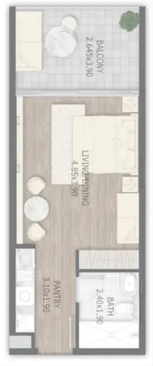 Studio floor plan