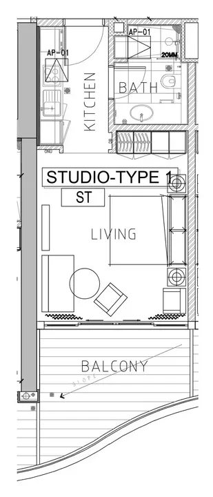 Studio floor plan