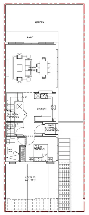 5 BR floor plan