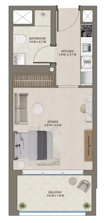 Studio floor plan