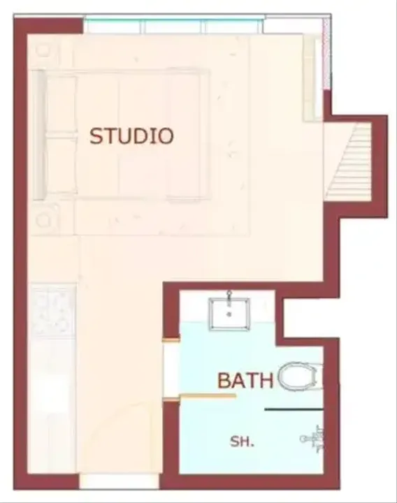 Studio floor plan