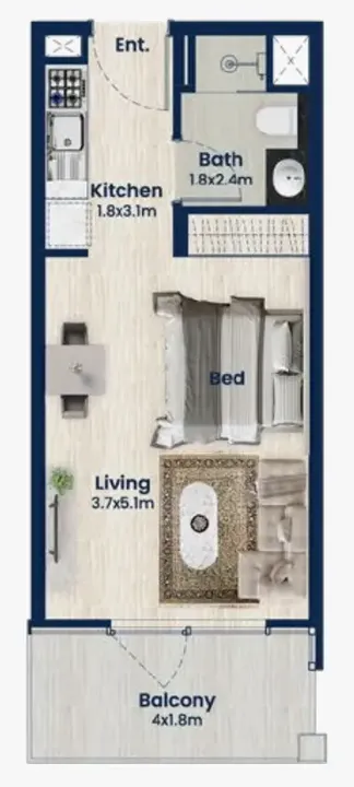 Studio floor plan
