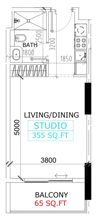 Studio floor plan